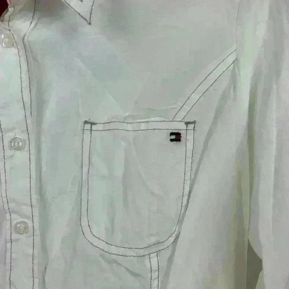 3 for $30 Tommy Hilfiger • White Button Down Shirt - Picture 5 of 7